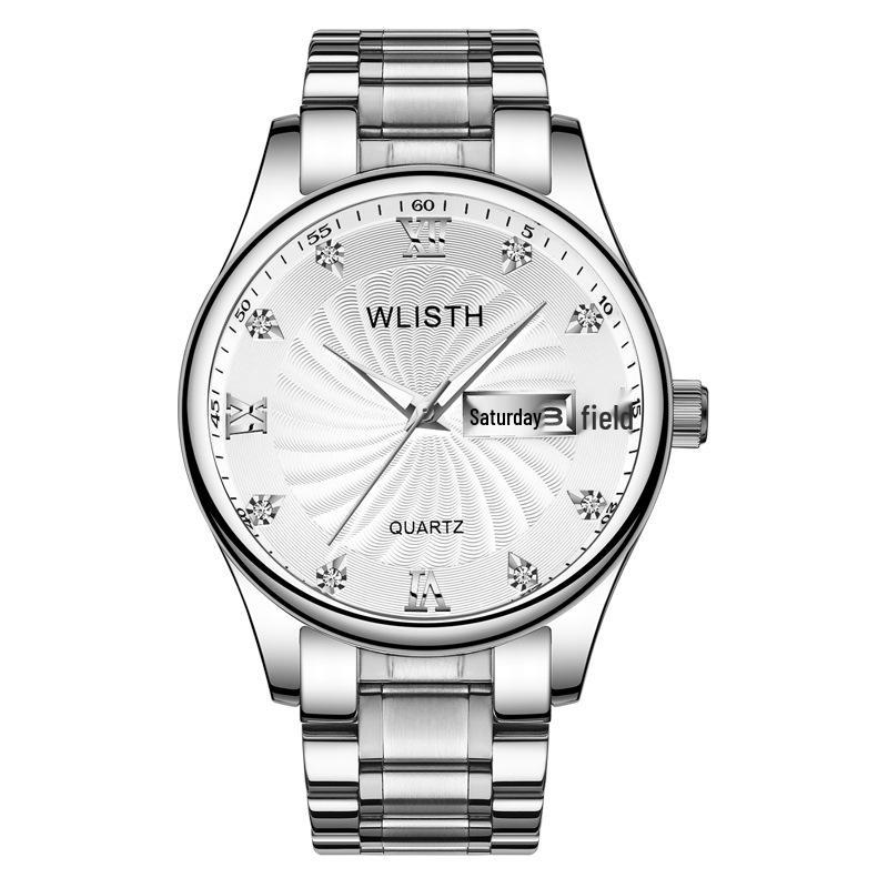 WOLIX Fashion Men s Waterproof Luminous Steel Band Watch
