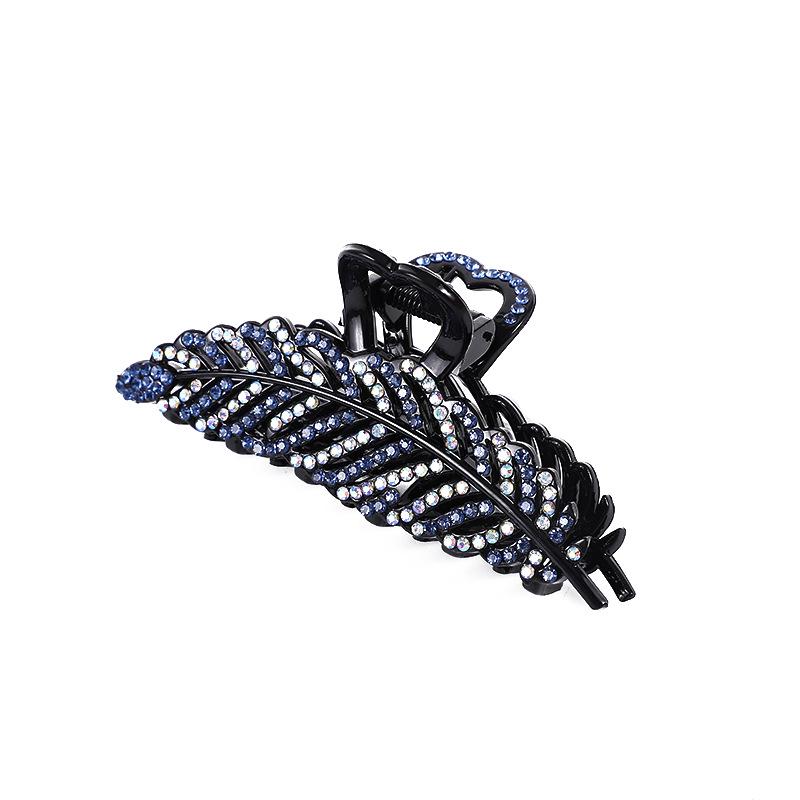 Elegant Rhinestone Diamond-Studded Shark Clip for Women