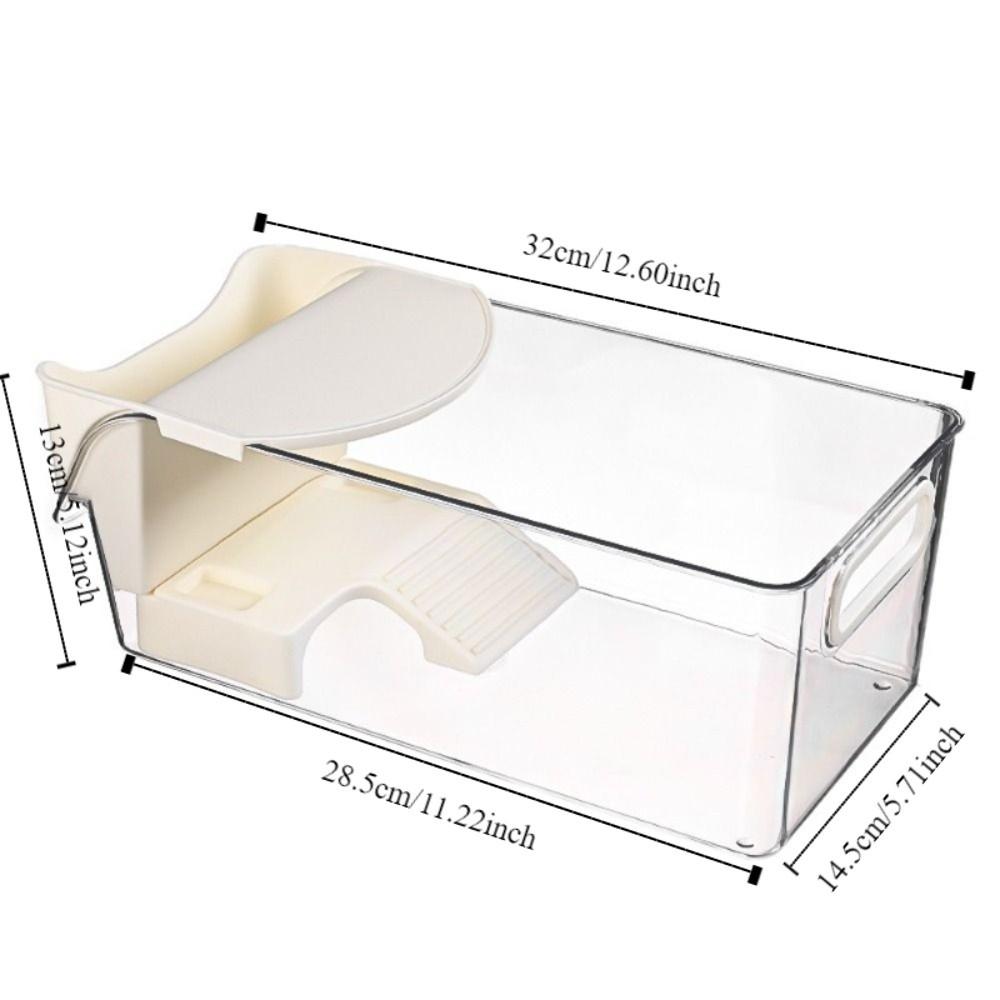 Basking Area Turtle Tank Transparent Turtle Breeding Box Habitat Box Crab Tank  Habitat