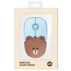 Line Friends lautlose kabellose Maus, RMS-LF-MINI-BR, Mini-Braun