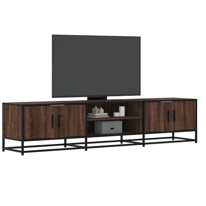 VidaXL Meuble TV chêne marron 180x35x41 cm bois d'ingénierie, support TV, buffet TV, meuble multimédia, banc TV, meuble 3300779