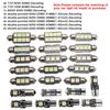 23pcs Led Car Light Bulb T10 Interior Map Dome Trunk License Plate Lamps Kit Ultra-thin Shape White