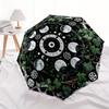 Full Moon Phases Mandala Umbrella, Portable 3-Fold Umbrella for Men & Women,Christmas Gift ES344
