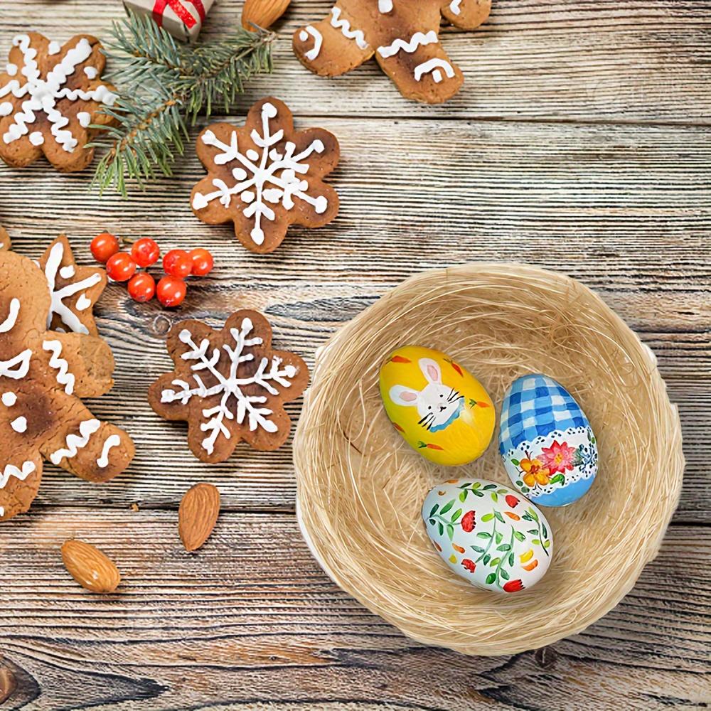 10 Stück künstliche Vogelnester, perfekt für Garten, Naturkunst und Basteldekoration, Gartendekoration | Naturbraune Nester | Vogelnest-Dekor