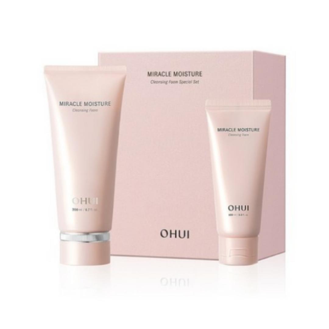 

OHUI Miracle Moisture Cleansing Foam Special Set — Очищающая пенка 200 мл + Очищающая пенка 100 мл — 1 набор