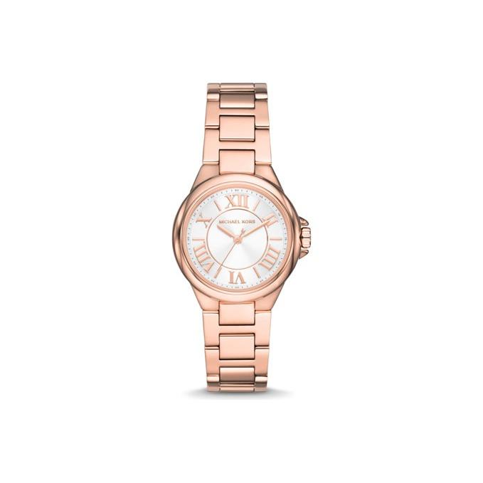 MICHAEL KORS Mini Camille Rose Gold-Tone Watch MK7256 White Dial MK7256