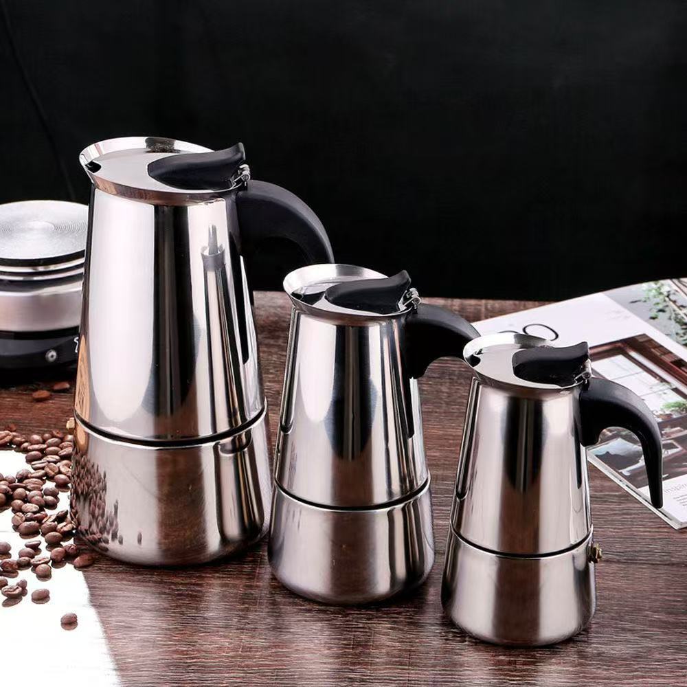 2/4/6/9 Cups Moka Pot Caffe Machine Espresso Cups Coffee Makers Latte Percolator Stove Top Moka Coffee Maker