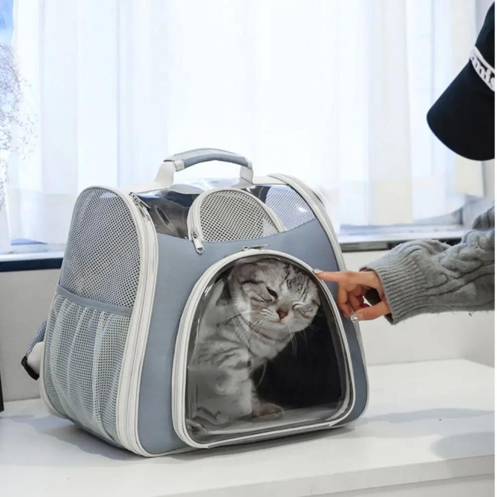 Portable Large Capacity Pet Carry Backpack Foul-proof Waterproof Cat Carrier Bag Foldable Pet Backpack Bag Outdoor