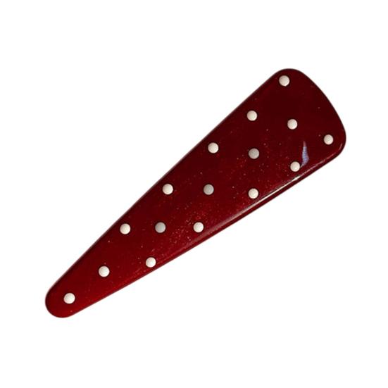 

Girl Hairpin Dot Print Stable Grip No Damage Hair Pin Anti-slip Teeth Side Bang Hair Clip Summer Style Hair Accessories
