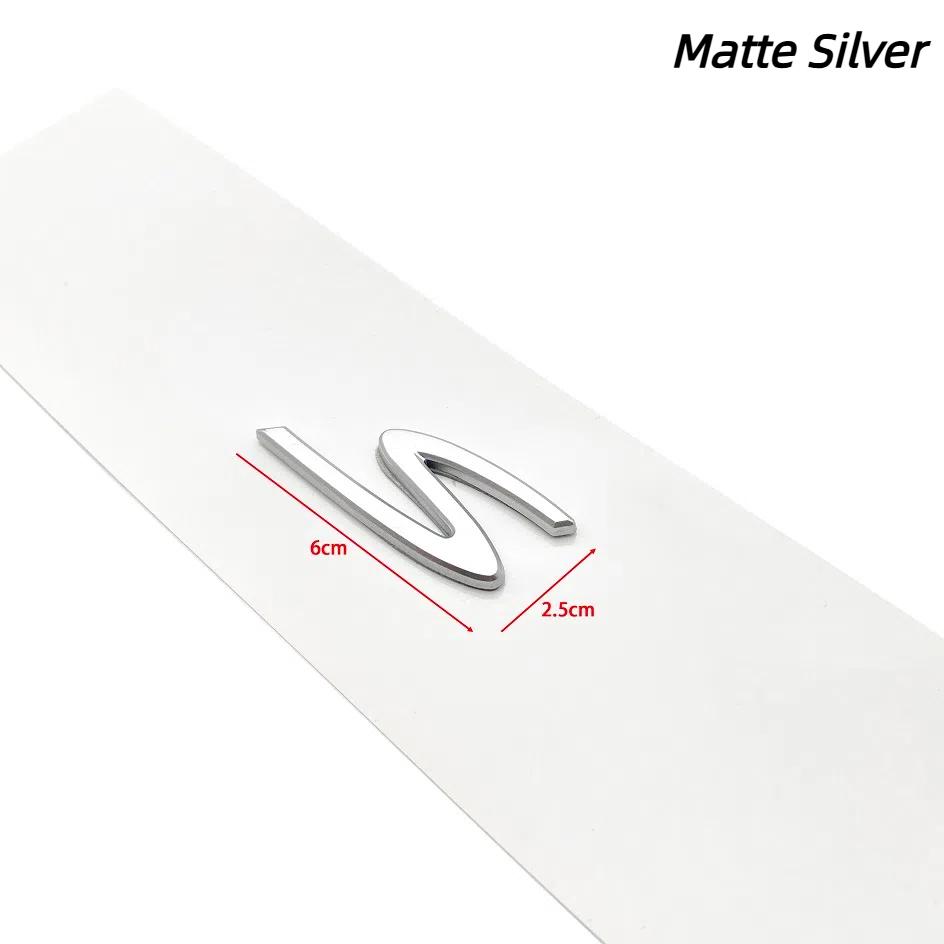1pcs 4 S ABS New Car logo Fender side sticker Rear Bumper tail door trunk sticker car rear Emblem sticker styling Accessories