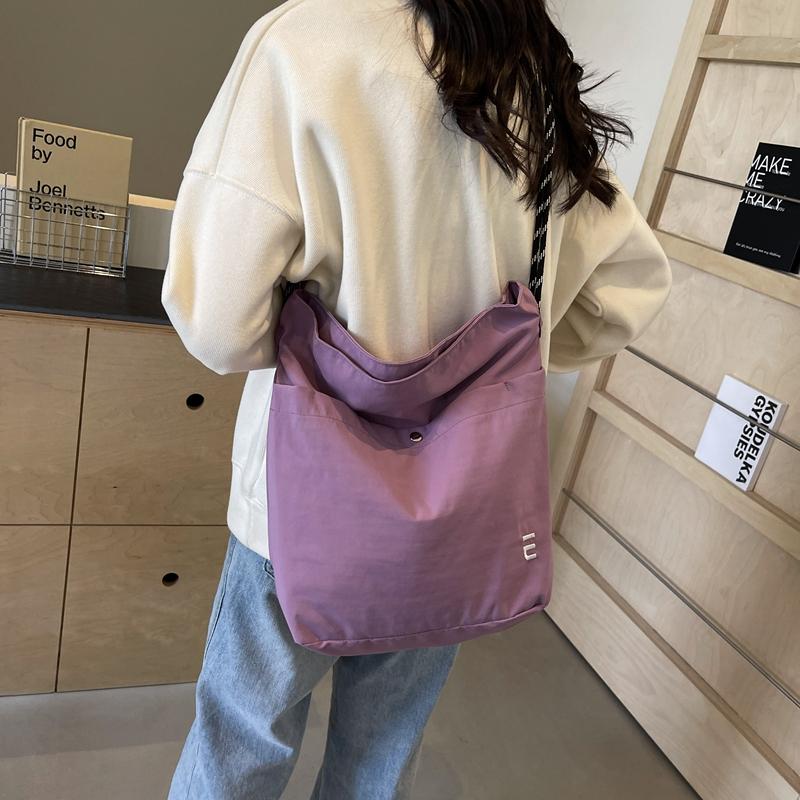 Холщовая сумка Женская сумка через плечо большой вместимости Сумка для покупок — фото 18