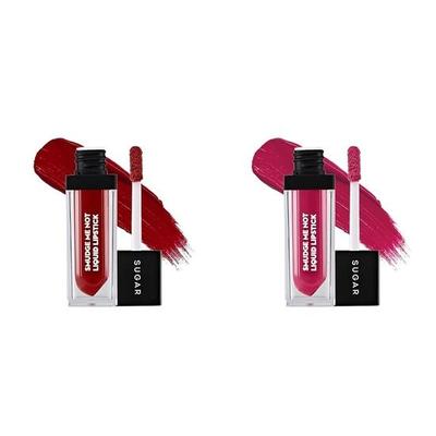 Cosmetics - Liquid Lipstick - 01 Brazen Raisin (Burgundy) - 4.5 Ml - Ultra Matte & SUGAR Cosmetics - 4.5 Ml - Ultra Matte Liquid Lipstick