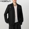 Men Lapel Neck Long Sleeve One Button Blazer Slim Waist Thin Coats