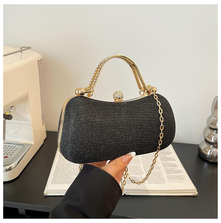 2025 Luxury French Rhinestone Single Shoulder Evening Crossbody Bag