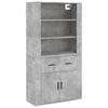 vidaXL Highboard Betongrau Holzwerkstoff