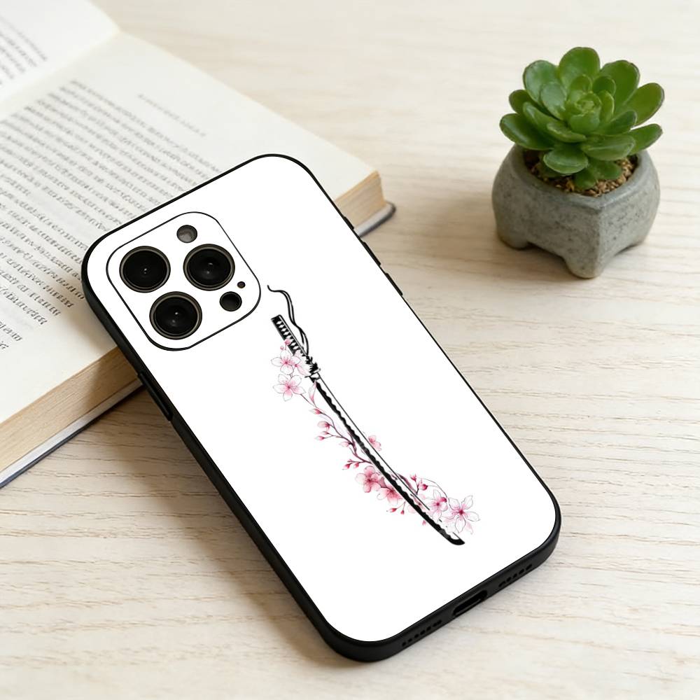 

Чехол для телефона K-Katana для iPhone 17, 16, 15, 14, 13, 12, 11 Plus, Pro Max, Другие Мягкий Черный Чехол iPhone17promax
