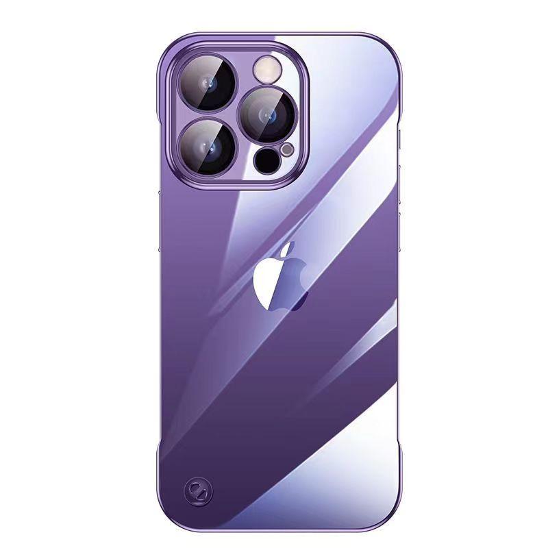 Electroplating Without Border, Suitable for iPhone17PRO Mobile Phone Case Lens Film Apple 16 Ultra-thin PC Transparent and Anti-drop Hard