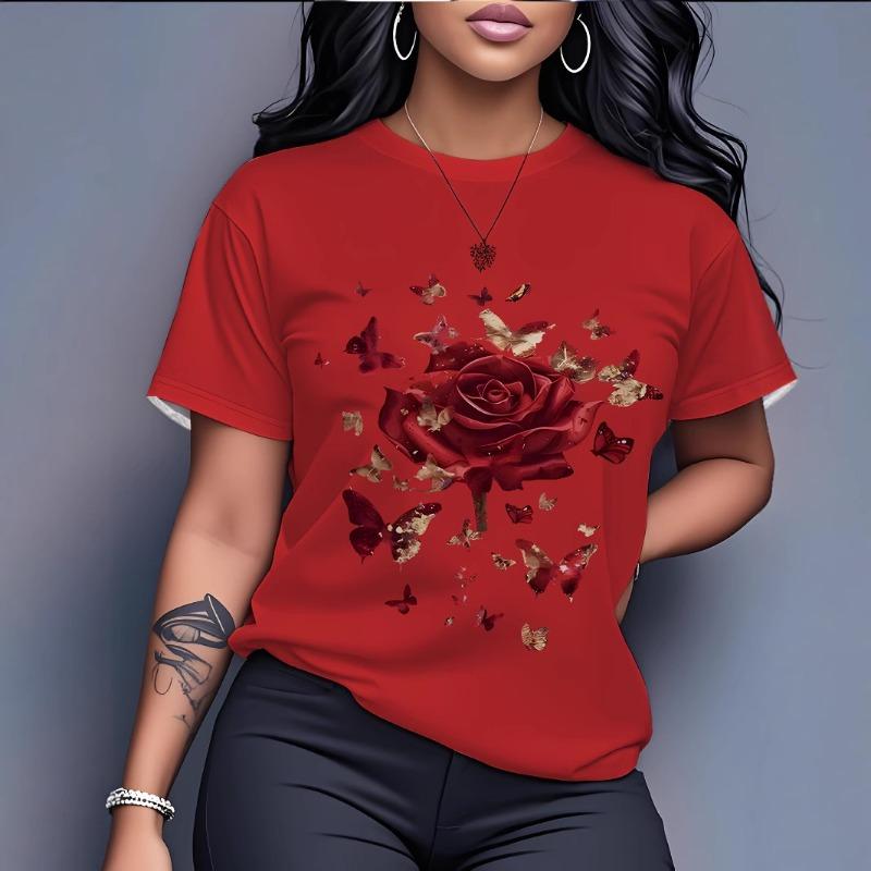 

Повседневная высококачественная дышащая футболка с коротким рукавом и круглым вырезом S