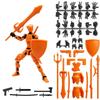 Newest!!! Magnetic Attraction 3D Printed Dummy T13 DIY Multi-jointed Man and Woman Lucky Doll  Movable Shapeshift Robot Toys