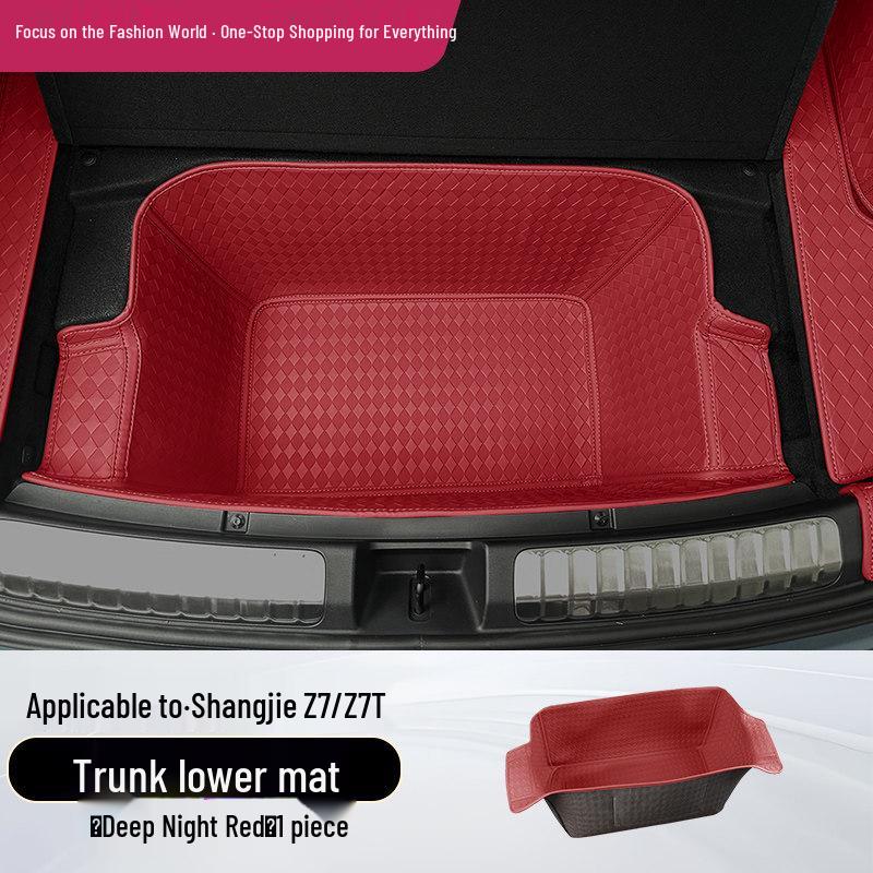 Shangjie Z7 Trunk Lower Storage Leather Mat - Full Coverage Protection Accessory