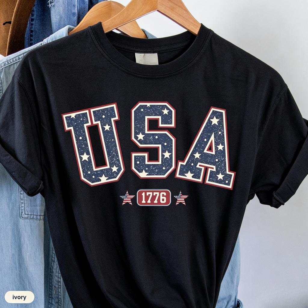 2026 USA Comfort Colors Shirt America Shirt Fourth of July Shirt 4th of July Tee Patriotic Shirt America Est Shirt