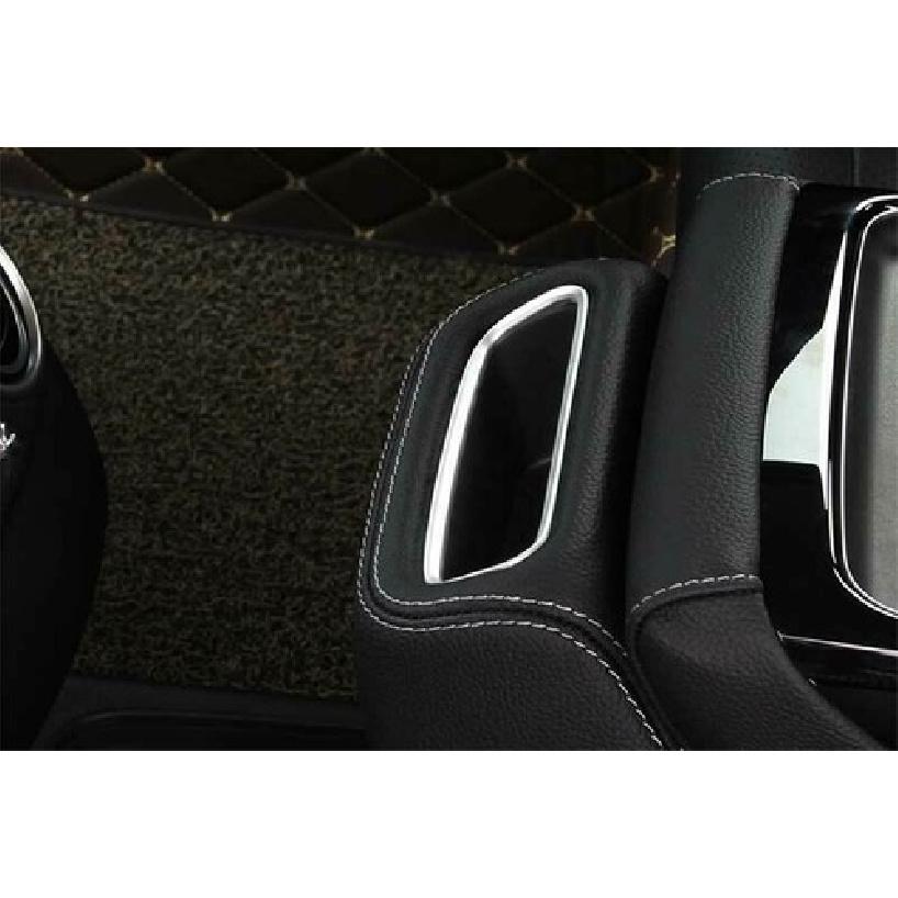 For Benz E-Class W213 Cover Trim 2016- Matte Sliver Car Rear Row Storage Box