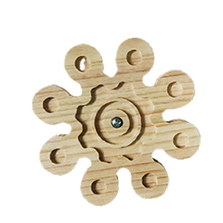 

Funny Spinner Windmill Bird Toy Swinging Wooden Toy Boredom Reliefs Toy For Parrots And Small Animals