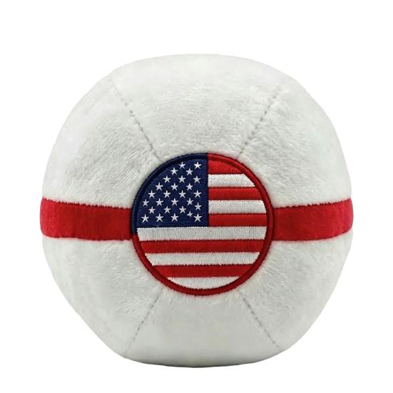 Patriotic Footbag, Soft Fabric Kick Ball for Kids Adults, American Flag Color Outdoor Toss Game, Handmade Juggle Toy for Backyard Beach