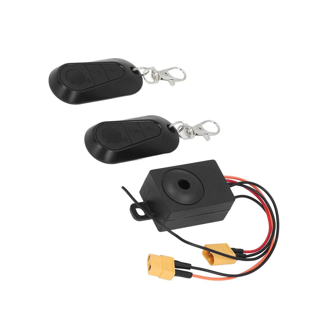 Bike Alarm with 2 Remote 36 To 70V Anti Theft Waterproof Bike Security Alarm System for XT60 Output Port Battery