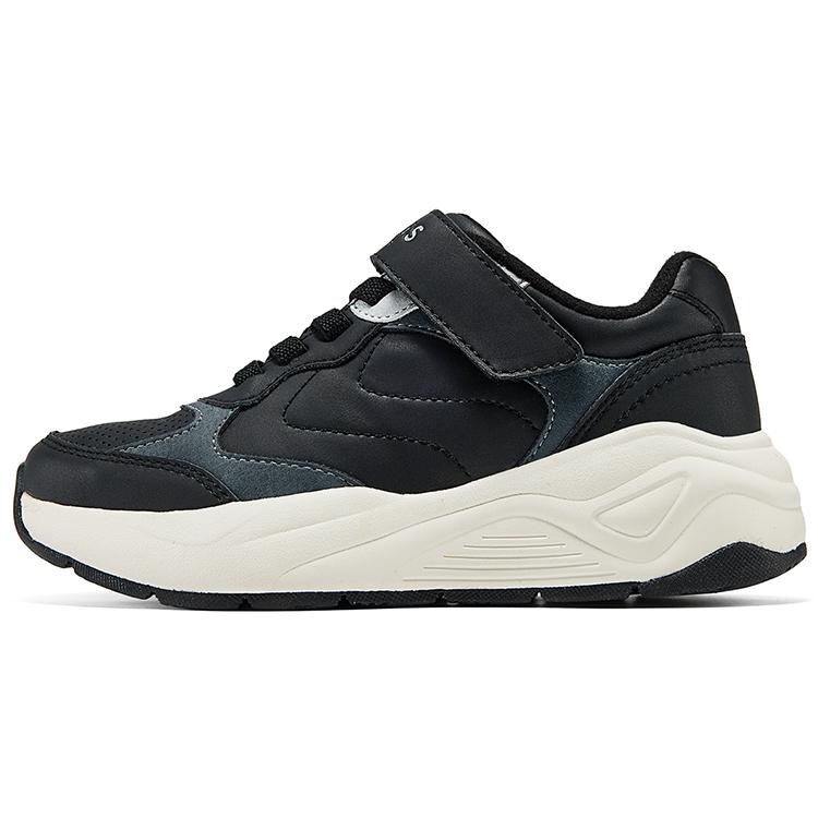 Skechers Kids Boys Comfortable Versatile Retro Non-Slip Durable Low-Top Running Shoes Kids sneaker Black 417100L-BKCC 28.5