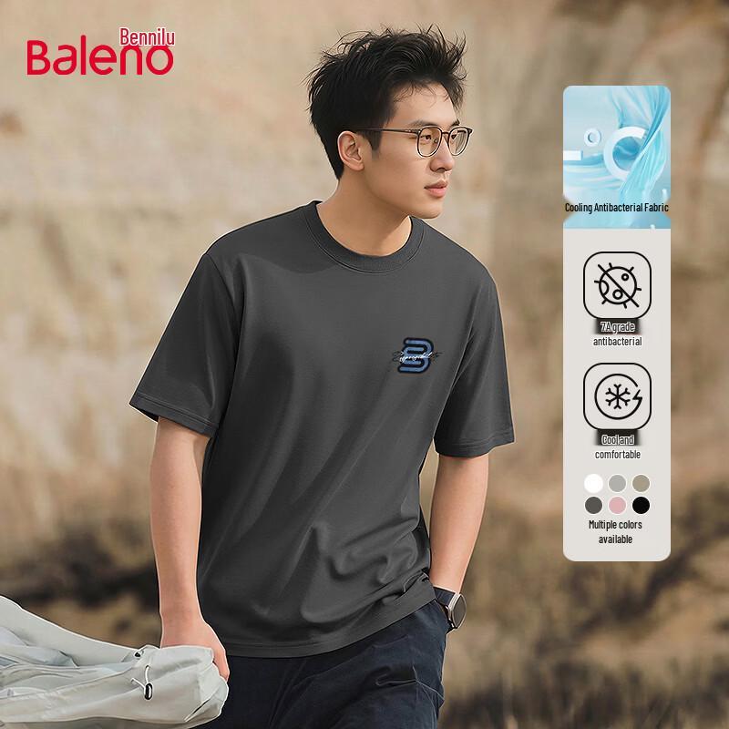Baleno Men s Lightweight Breathable Short Sleeve T-Shirt L