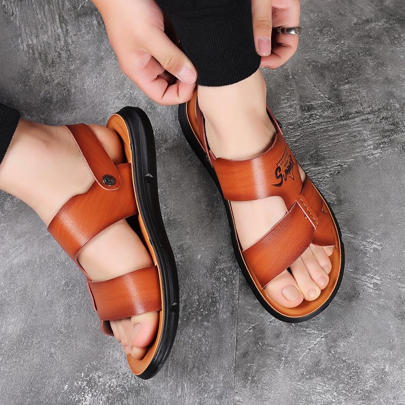 Sandals Men's dual-purpose sandals Casual beach shoes Breathable waterproof and non-slip sandals dual-purpose