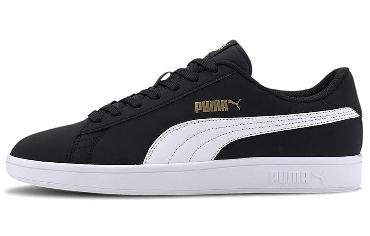 Puma Smash v2  Buck - Black Team Gold  35.5