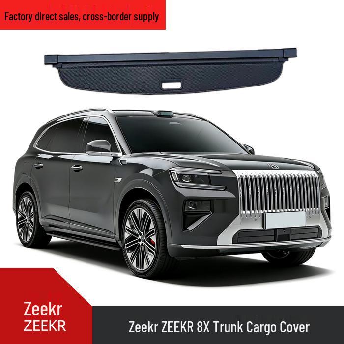 Zeekr 8X Car Trunk Sunshade Decorative Partition Carbon Fiber Style