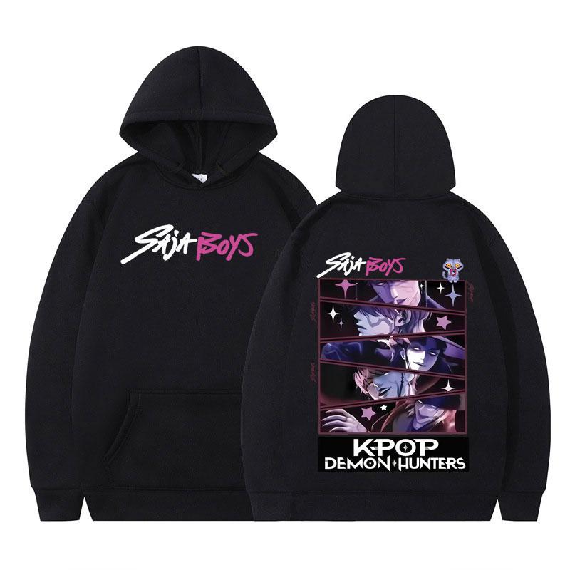 

Kpop Demon Hunters Hoodies Men Women Fashion Clothing Long-sleeved Hip-hop Tracksuit Winter Oversized Loose Casual Pullover Tops 3XL