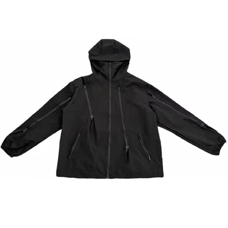 Men's Trendy American Hip Hop Hong Kong Style Loose Workwear Windbreaker