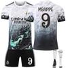 24/25 Real Madrid Dragon-pattern Suit Football Kits Jersey Set with Socks
