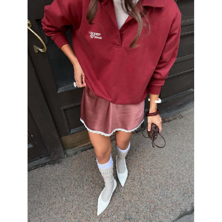 Linad Summer Satin White Mini Skirts For Women Street Chic Red High Waist Skirt Casual Slim Elastic Waist Skirt Female 2025