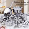 ZISIZ Stainless Steel Cookware Set