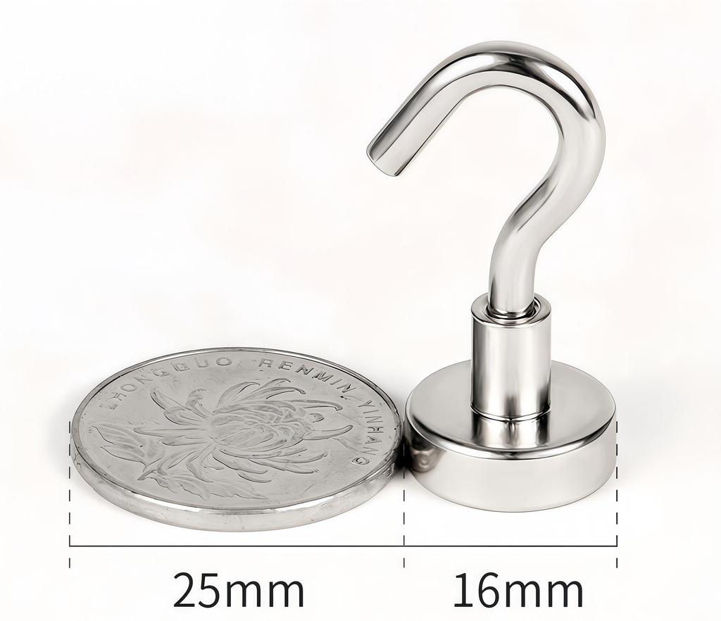 Strong Magnetic No-Paste Right Angle Suction Hook