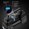 Auto Inflatable Pump 12V 150PSI Dual Cylinder Heavy Duty Air Compressor with Pressure Gauge LED Light for Car Moto Bicycle Balls