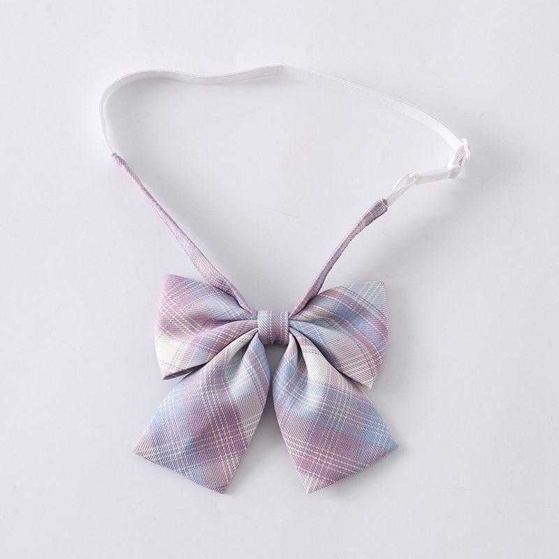 Japanese Academy Style Women's Uniform with Floral Bow Tie