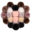 10CM Faux Fox Fur Ball Set - Plush Artificial Fur Balls for DIY Mobile Phone Pendants