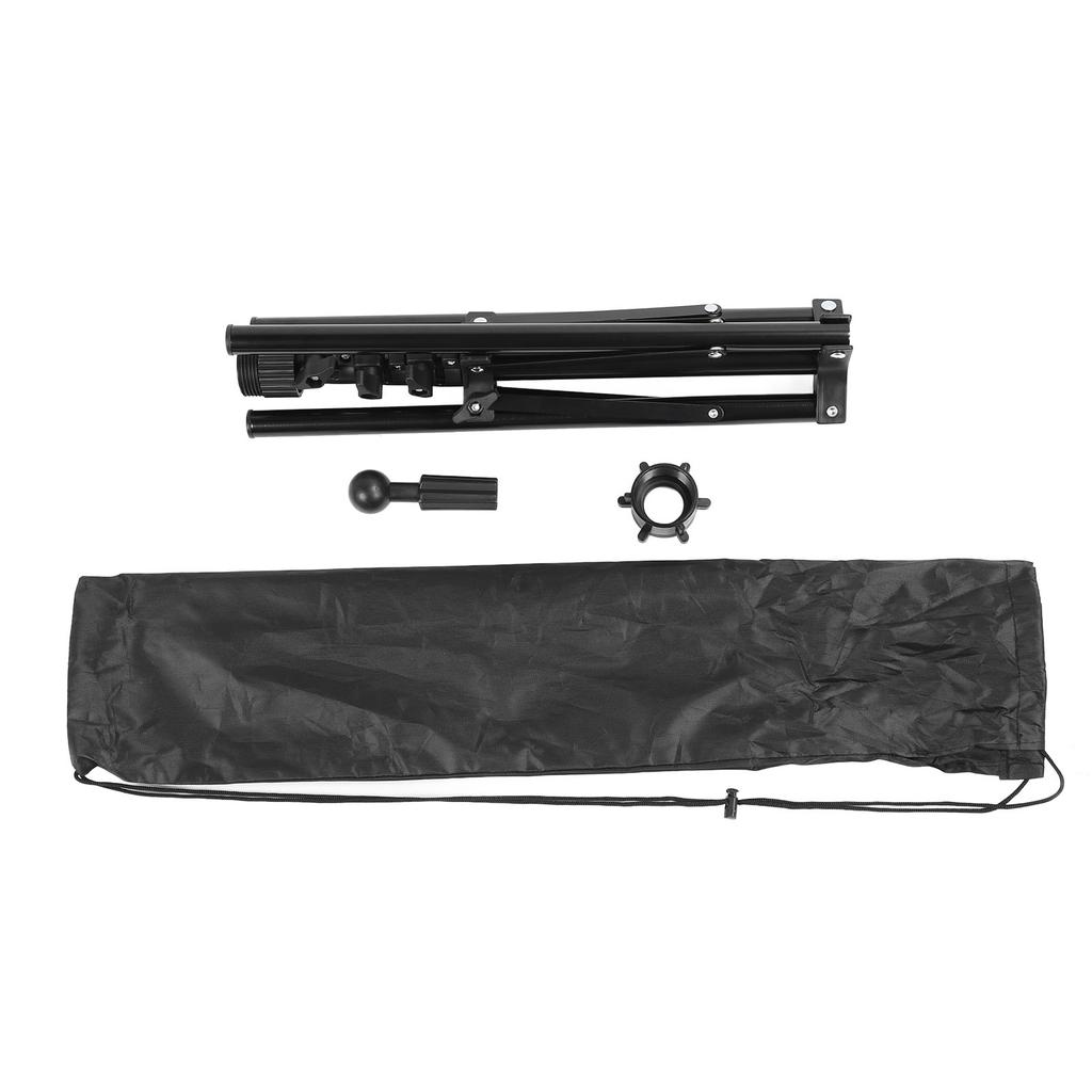 Wig Head Stand Tripod Aluminum Alloy Adjustable Height Portable Mannequin Head Stand Holder for Cosmetology