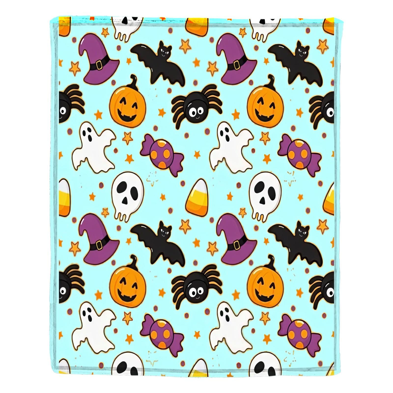 

Одеяло с принтом на Хэллоуин S циан
