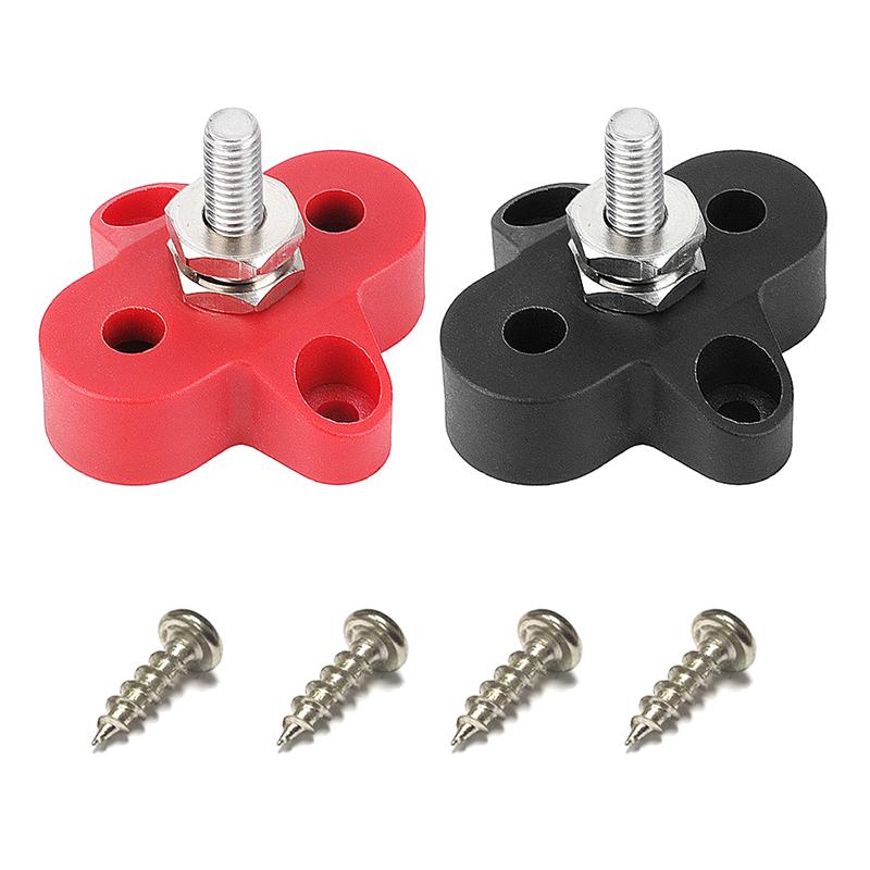 Bus Bar Terminal Block Battery Power Stud Junction M6 M8 Busbar Heavy Duty Power Distribution Stud For Car Truck Rv Boat