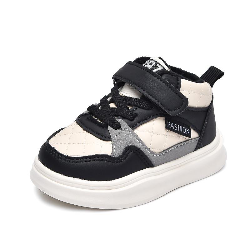 Winter New Arrivals Children's Sneakers & Fleece-Lined Shoes, Girls' Mid-Top Fleece-Lined Casual Shoes, Baby & Boys' Warm Boots with Light Insulation.
