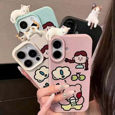 IPhone 11 12 13 14 15 16 iPhone 11 12 13 14 15 16 Pro 12 13 14 15 16 Pro Max için Boyalı Telefon Kılıfı