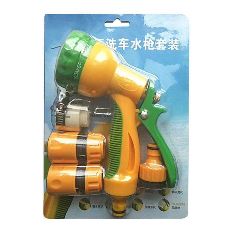 Water Hose Spray Nozzle Multifunctional Car Wash Hose Sprayer Connector Set Irrigation Garden High Pressure Water Nozzel 1