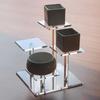 Removable 4 Layers Display Stand Dust Proof Desktop Storage Rack  Couples